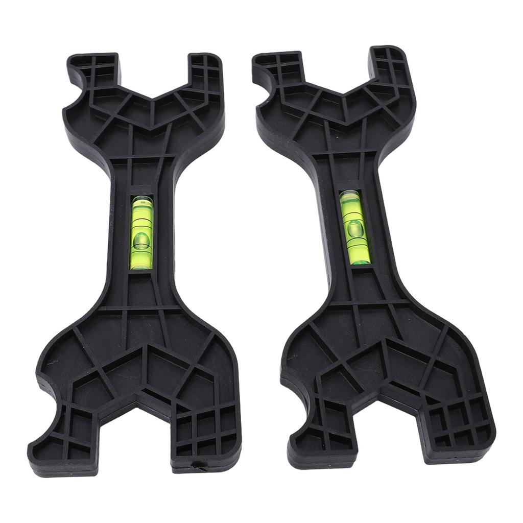 2pcs Multifunctional Double Head Shower Wrenches Plastic Bathroom Faucet Repair Tool with Bubble Level for Plumbing Tool