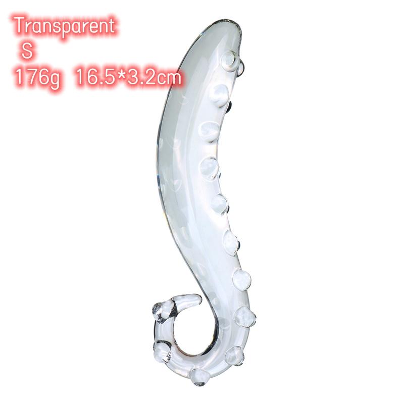 VaHppy Atypical  Seahorse Transparent/Pink Glass Dildos Penis  Masturbators for Women Gay Sex Toys  Anal Plugs Adult Products