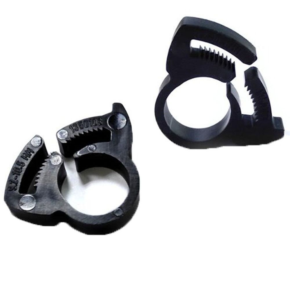 10 Pack Nylon Heavy Duty Double Gripping Black Snap Grip Nylon Plastic Hose Clamps  Tubing/Hose