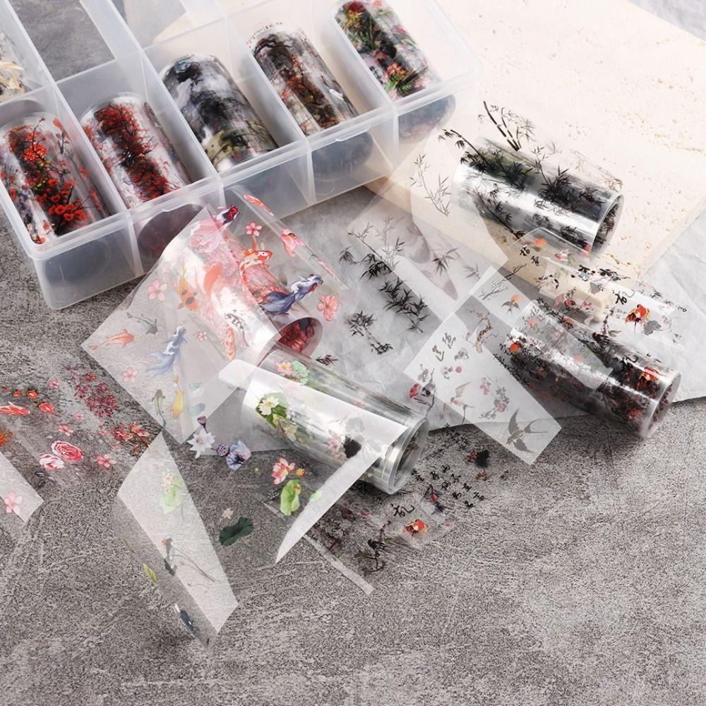 Chinese Character For Nails Nail Decoration Chinese Style sticker Nail Art Decor Foil Stickers