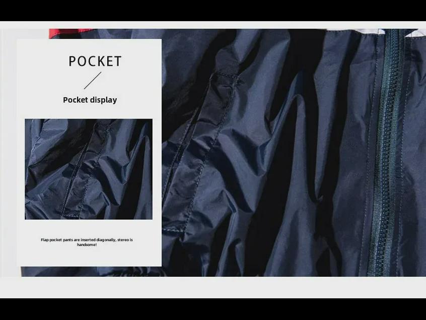 2023 Retro Kontrastfarbe Freizeitjacke: Europäische und amerikanische Streetwear für Herren