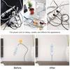 1-11pc Self-Adhesive Socket Fixer Hanging Power Strip Holder Wall Holder Cable Fixator Removable Office Household Organizer
