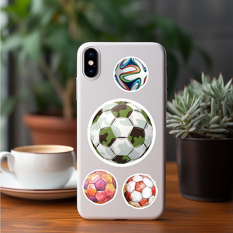 50 PEZZI Adesivi Calcio Adesivo Sportivo Motivazionali Vinile Impermeabile Decalcomanie per Borracce Bagagli Laptop Scrapbooking Paraurti