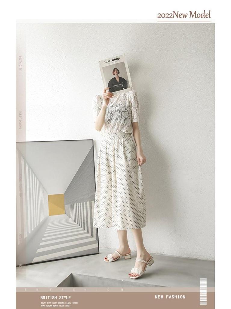 Women's Summer 2025 French Style Chunky Heel Sandals: Mid-Heel Internet Celebrity Two-Wear Sandals and Slippers