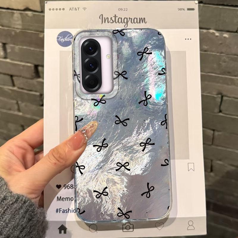 Cute Colorful Bow Heart Girls Case For Samsung Galaxy A56 A16 A17 A26 A36 A06 A07 A55 A35 A25 A54 S24 S25 Ultra S22 S23 FE Cover