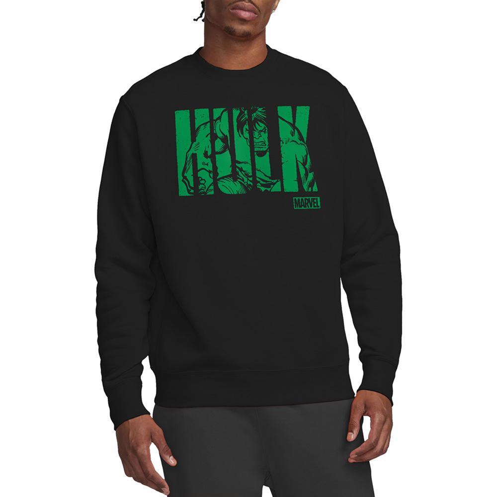 Hulk Unisex Adult Text Sweatshirt