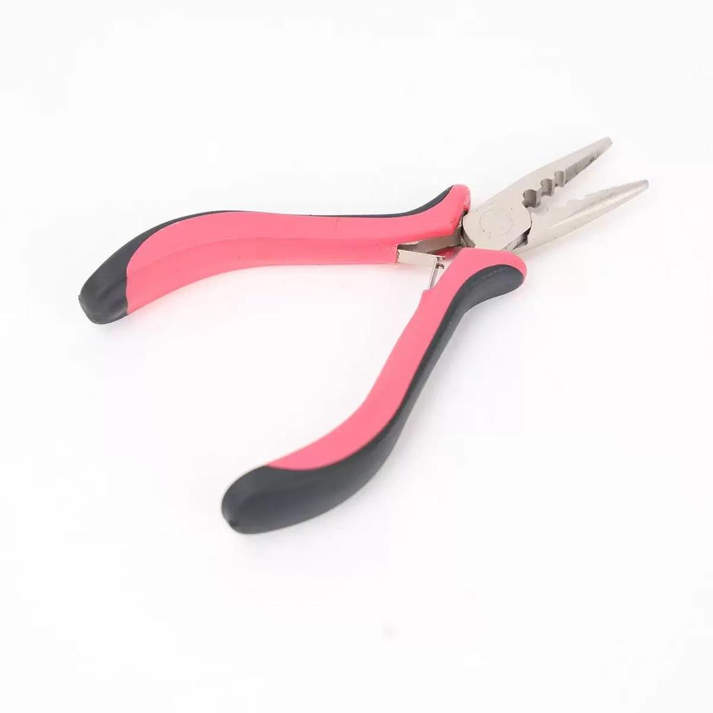 Hair Extension & Wig Tool Kit with Pliers, Crochet, and Silicone Rings