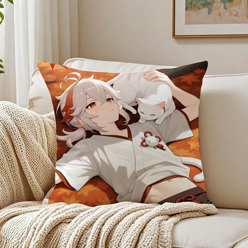 K-Kazuha Cushion Cover Pillowcase Anti-Dustmite Living Room Sofa Decor Cushion Room
