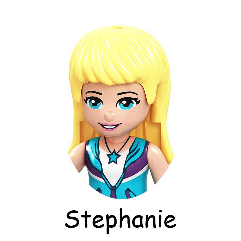 Non-Toxic Fairy Tale Princess Children Belle Beast Cinderalla Anna Olivia Model Figure Blocks Construction Building Bricks Toys For Children