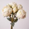 4 Flower 3 Buds Peony Artificial Flower Silk Petals Faux Flower Decorative Flower  Home Decoration