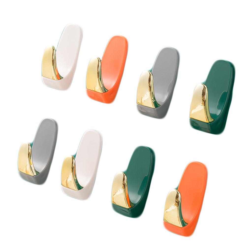 8 Stück Wandhaken Selbstklebend Einfache Installation Platzsparend Multifunktion Wandmontierter Handtuchhaken für Mäntel Handtücher