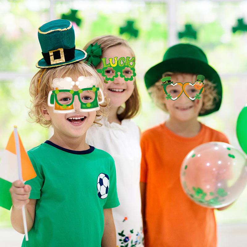 Irish Festival Large Party Party Photo Props St. Patrick'S Carnival Paper Glasses Custom
