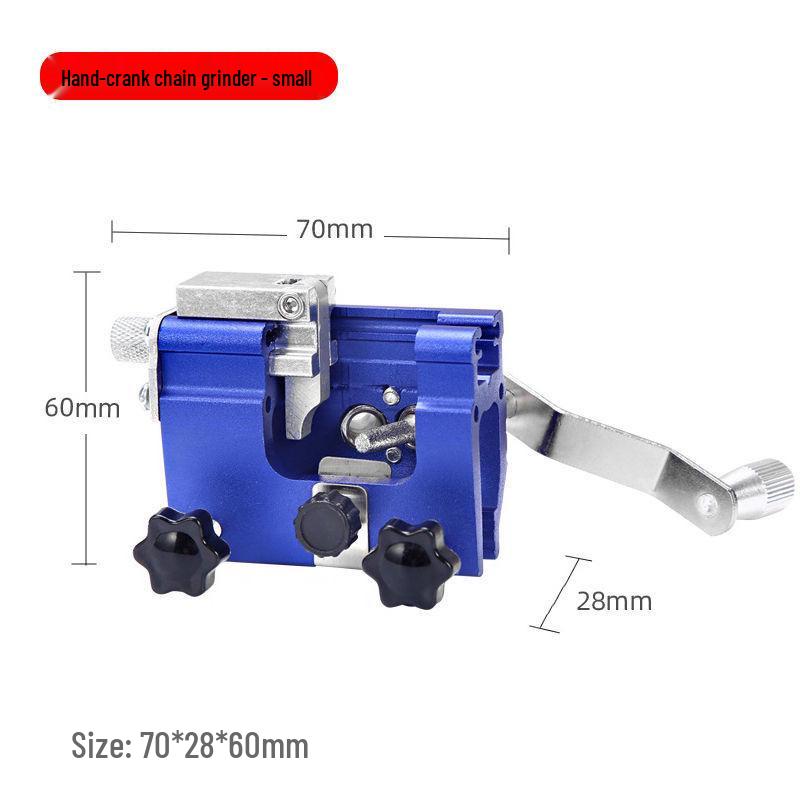 Manual Hand-cranked Chainsaw Chain Sharpener - Portable Handheld Grinder