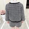 Spring Style Fragrant Jacket & Shorts 2-Piece Set for Girls - CK391