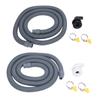 750GPH Bilge Pump Installation Kit High Pressure Resistant 19mm Dia. 2m Bilge Pump Hose with 90 Degree Fitting Check Valve
