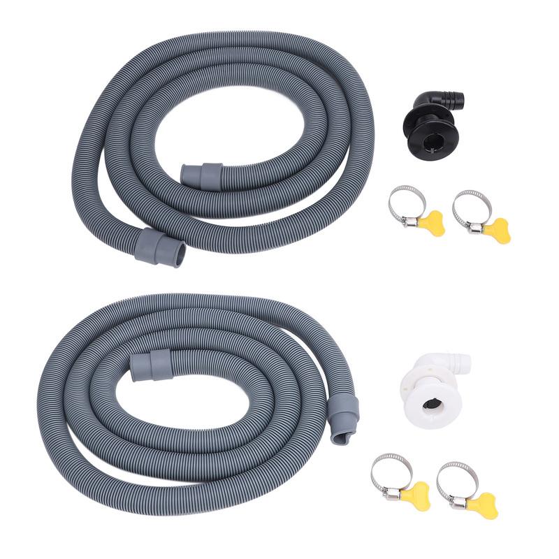 750GPH Bilge Pump Installation Kit High Pressure Resistant 19mm Dia. 2m Bilge Pump Hose with 90 Degree Fitting Check Valve