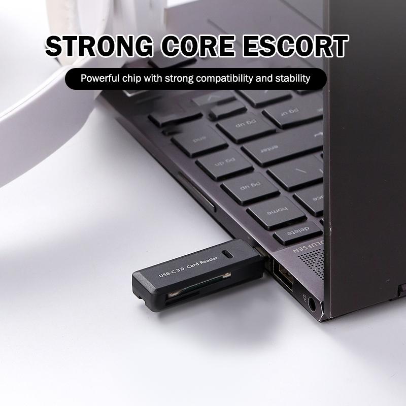 2-In-1 Multi Functional Type C 3.0 Card Reader Tf Memory Card Reader Usb Flash Drive Card Reader Adapter For Pc Laptops