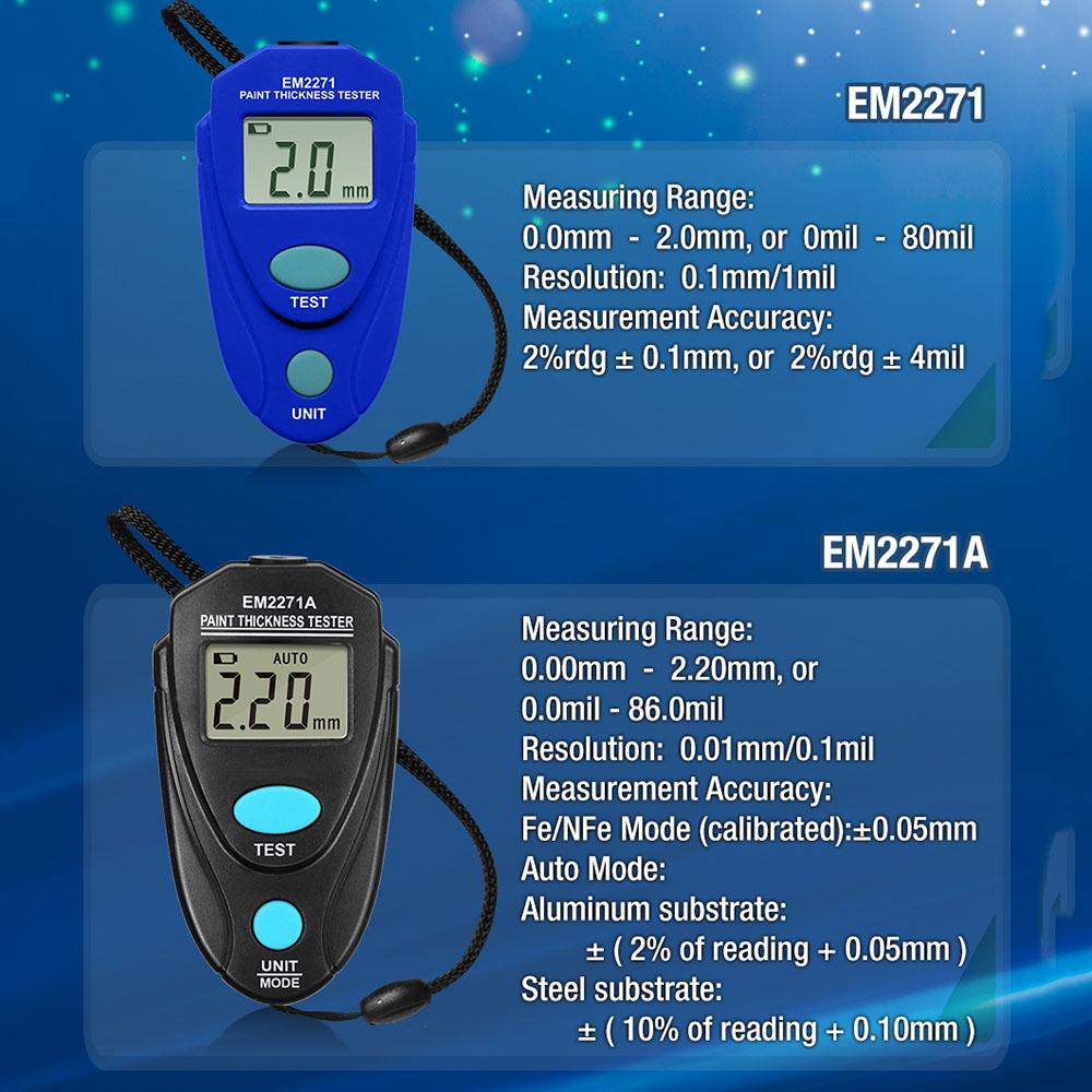 Coating Thickness Testing Measuring Tool Wide Range Of Applications Convenient Battery Included Precision Thickness Gauge