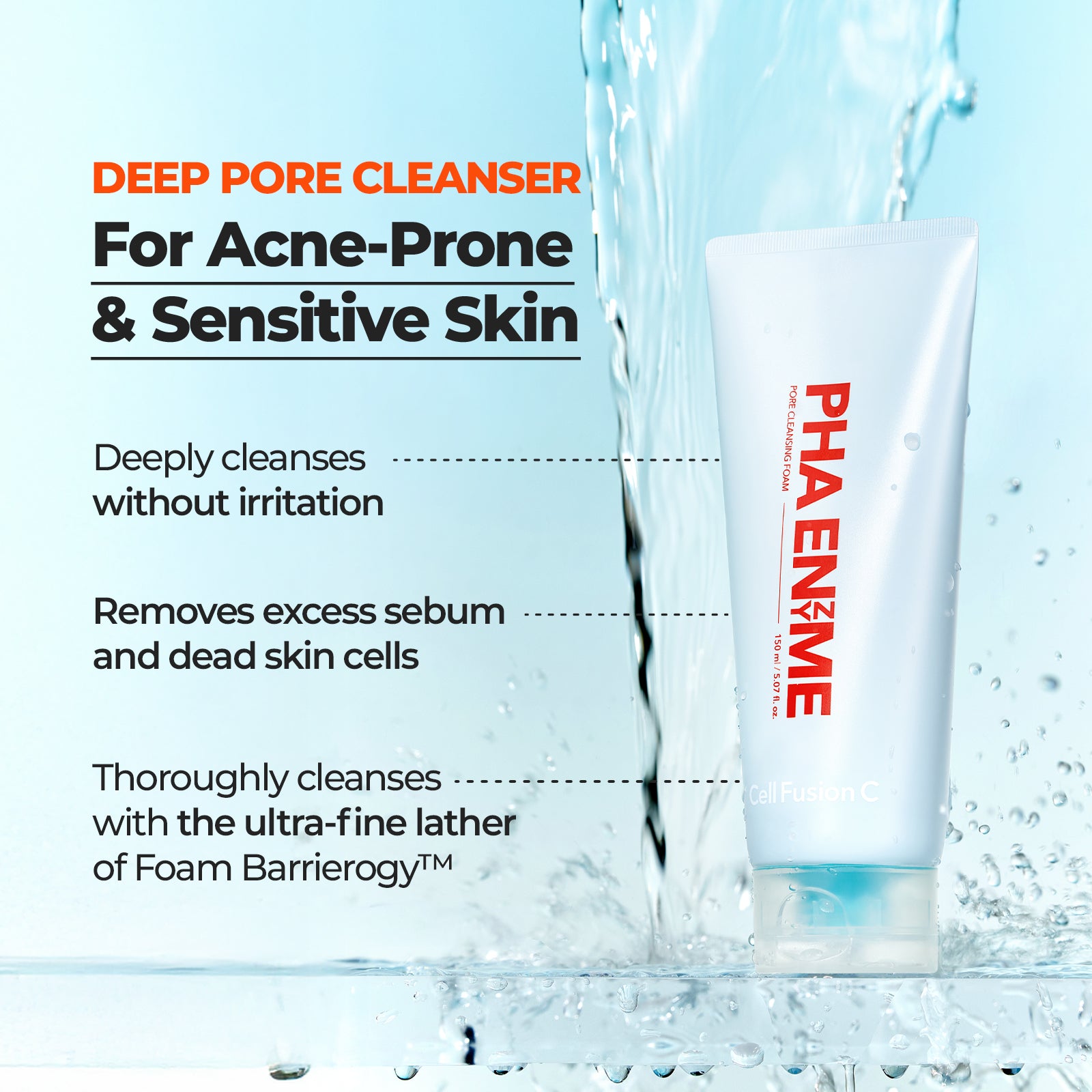 

PHA Enzyme Pore Cleansing Foam 150ml / 5.07 fl. oz. ORIGINAL STORE