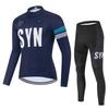 Completo Traspirante a Manica Lunga Autunnale per Ciclismo 2026 Salopette da Ciclismo Uomo Autunno e Inverno Completo da Ciclismo per Bici da Strada Set Lungo Maglia da Ciclismo in Fibra di Poliestere