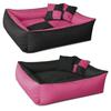 Lit Pour Chien - BedDog® - MAX QUATTRO 2en1 - XXXL 150x110cm - CANDY (rose/noir) - Rectangulaire