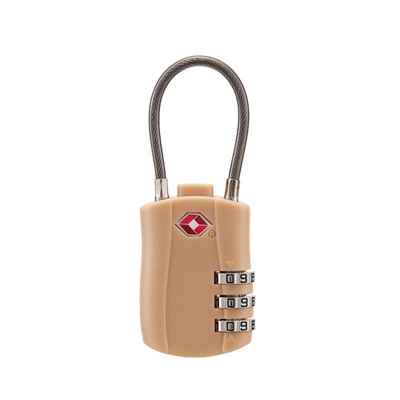 3-Digit TSA Approved Padlock for Luggage, Backpack, Drawer, and Storage