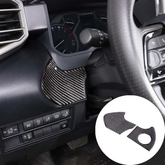 Carbon Fiber Start Stop Engine Switch Decor Trim Cover For Toyota Tundra