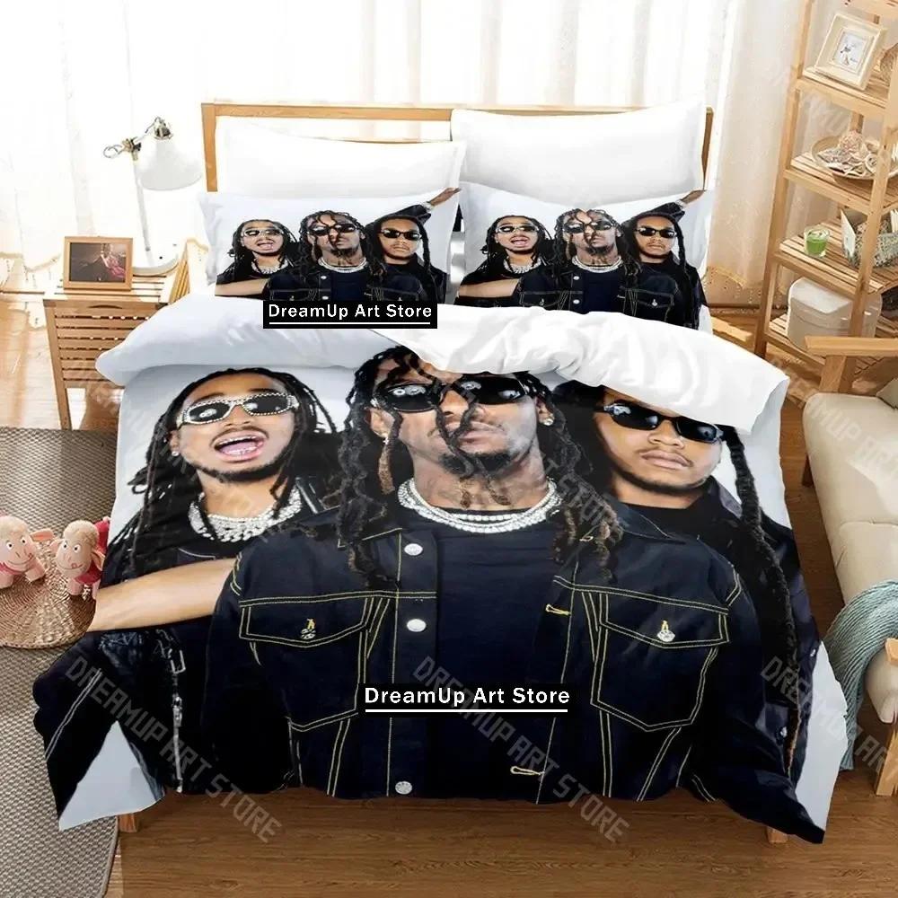 3D Print Music Migos Bedding Set Single Twin Full Queen King Size Bed Set Adult Kid Bedroom Duvetcover Sets Anime