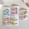 2pc Pink Kawaii Unicorn BB Hair Side Clips for Women Girls Kids Child Hairpin Gift Hair Accessories Headwear Ornament