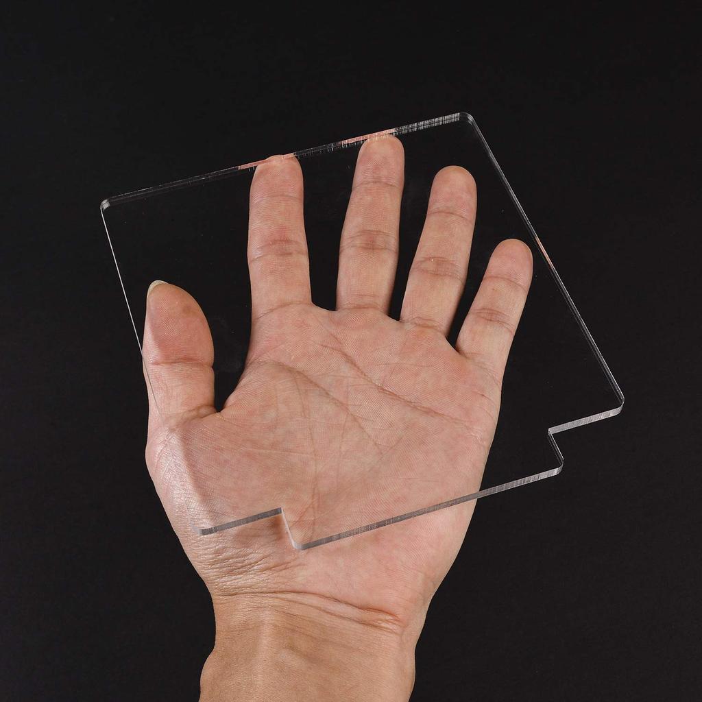 4mm Acrylic Sheet Clear Cast Plexiglass Panel Thick Plastic Glass Board for LED Light Base Signs DIY Display Projects Craft