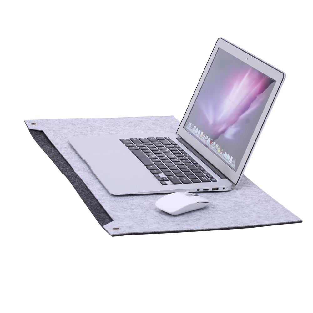 Felts Office Desk Laptop Mat Storage Organizer Table Pad New Light Gray