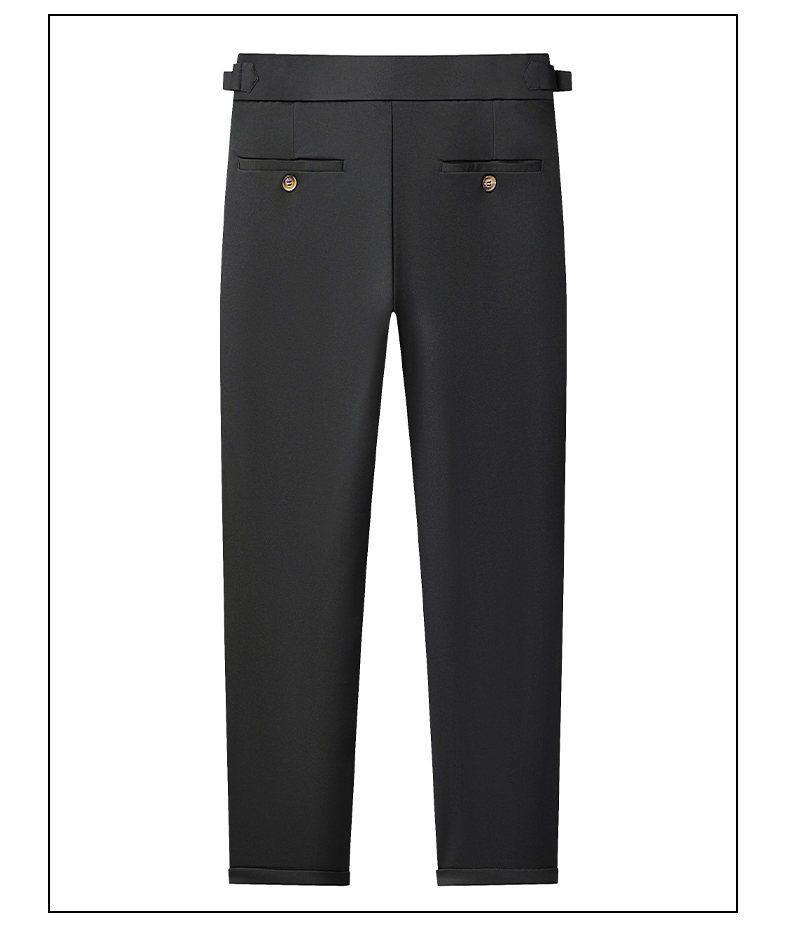 Year-Round Stock: Loose Fit Straight-Cut Business Suit Pants