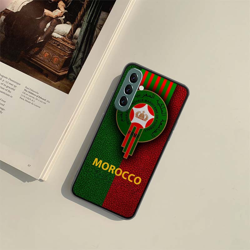 Morocco Flag Phone Case For Samsung Galaxy A54 A34 A24 A14 A04 A04S A12 A22 A32 A52S A72 A53 A33 A23 A13 4G A73 A42 5G Cover