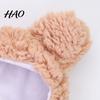 Cat Headwear Pet Headgear Cartoon Shape Super Soft Fastener Tape Non-Fading Ultra-Thick Dress Up Hat Polar Fleece Dog Winter Warm Decor Supplies Puppy