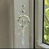 Crystal Circle Sun Catcher Hanging Wind Chime Light Cather Colorful Rainbow Prism Love Crystal Pendant Home Garden Decoration
