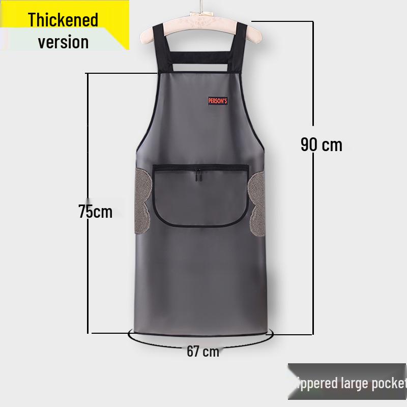 Unisex TPU Waterproof & Oil-Proof Transparent Apron for Cooking & Catering with Custom Logo