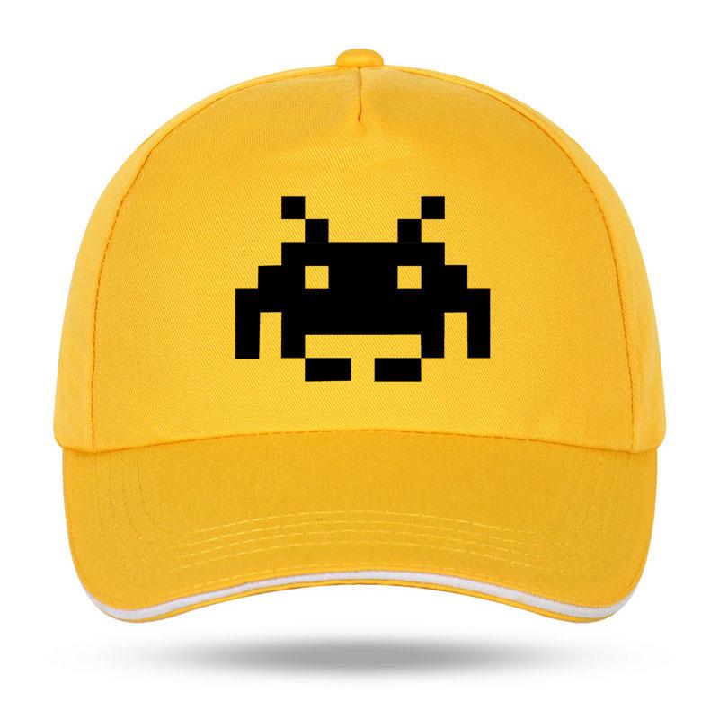 New Summer Fashion SPACE INVADERS Funny Print Baseball Caps for Unisex Women Hip Hop Cotton Trucker Cap Bone Dad Hats