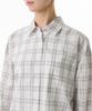 MUSINSA STANDARD WOMAN Women'S Oversized Plaid Check Shirt [Cream]
