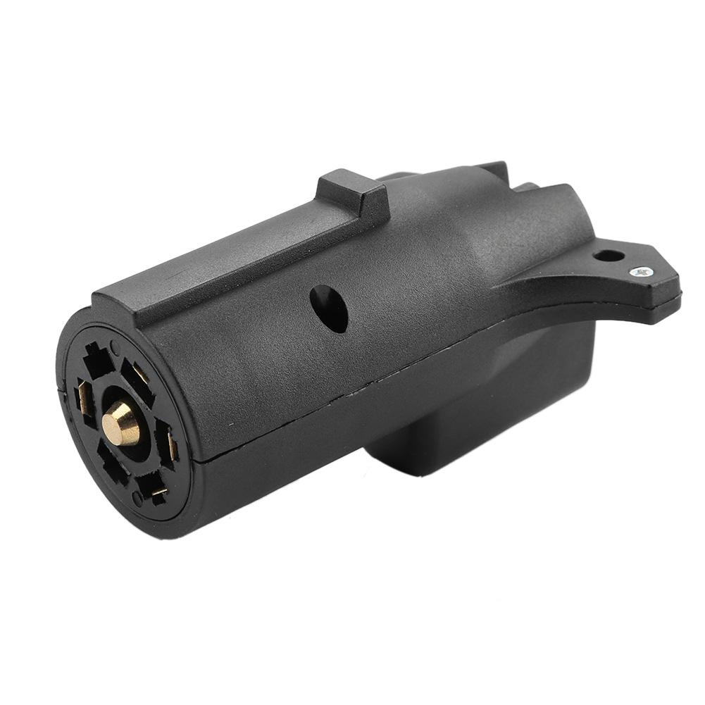 7 Way To 5 Way Flat Blade Trailer Towbar Towing Socket Plug Adapter Connector 12V US Plug