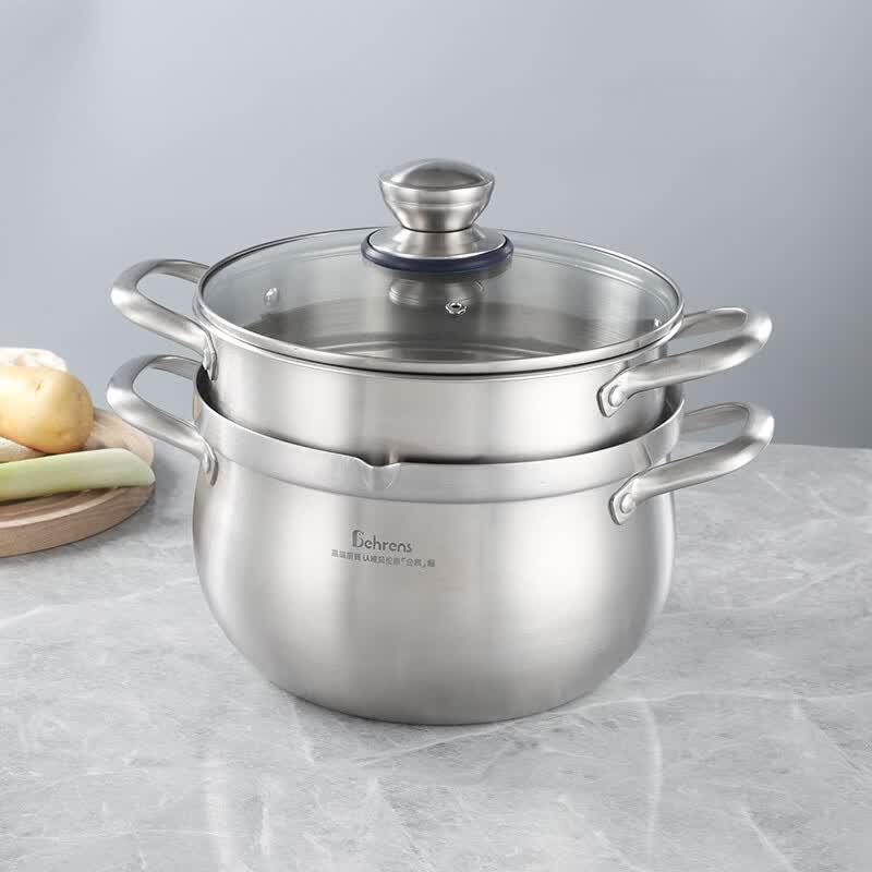 Behrens 22cm Penguin 3-Layer Stainless Steel Soup Steamer Pot