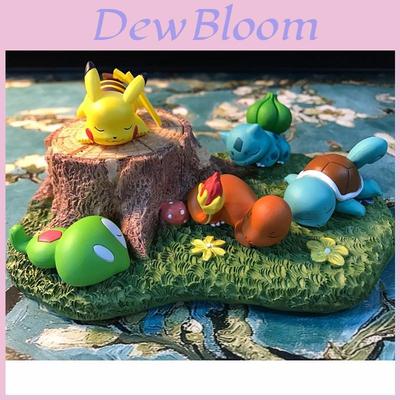 Rozkošná sada figurek Pokemonů Bulbasaur, Squirtle, Pikachu Hračka Dárek Pro Děti Nadšence