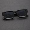 1PC Unisex Plastic Fashion Square Frame Sunglasses For Street Photography And Beach Trips Driving Accessories
