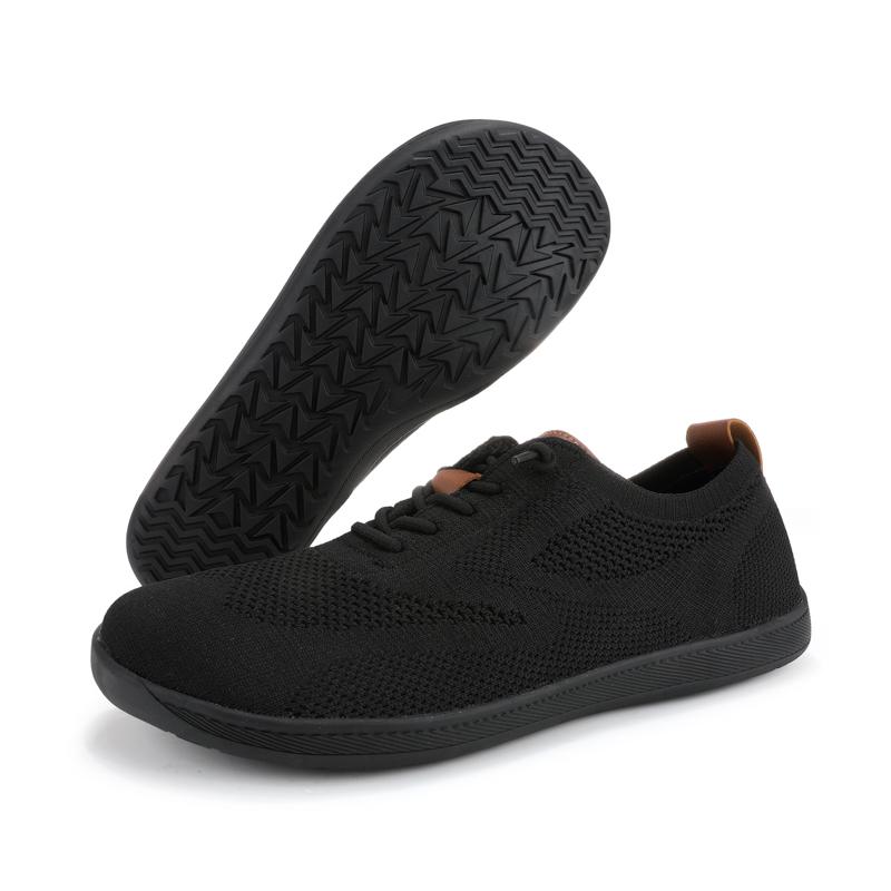 Minimalist Knitted Walking Shoes Women Men Wide Toe Casual Shoes Light Training Sneakers Breathable Barefoot Flats