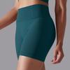 Auroth Seamless Knit Lift Hip Shorts Women High Waist Tummy Yoga Shorts Solid Color Running Fitness Sports Shorts