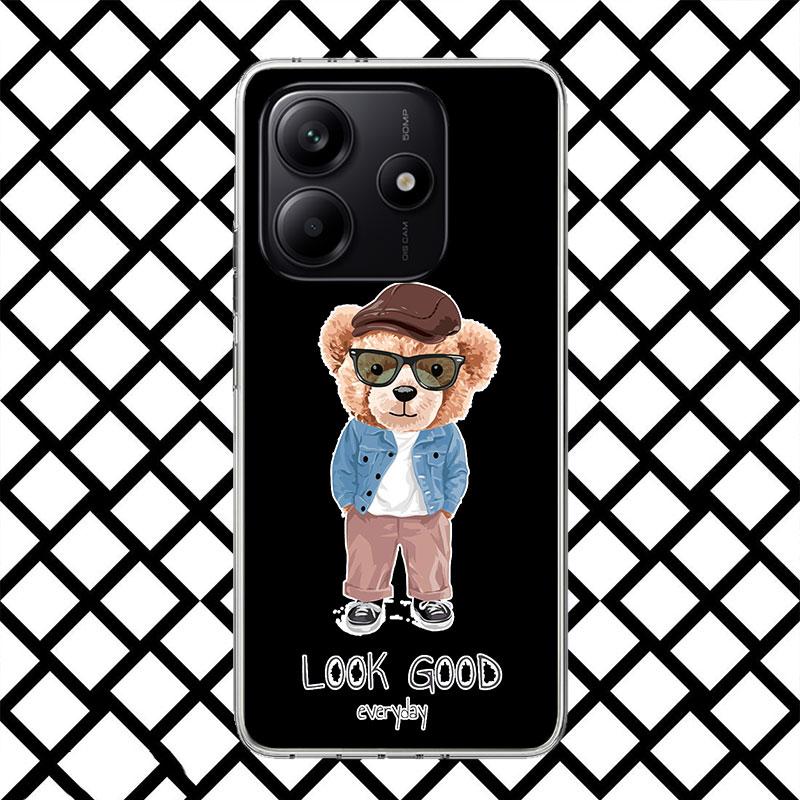 Baron Filou Trend Leisure Bear Phone Case for Xiaomi Redmi Note 15 14 14S 13 12 12S 11 Pro Plus 11E 11T 11S 10S 5G Soft Cover Fu