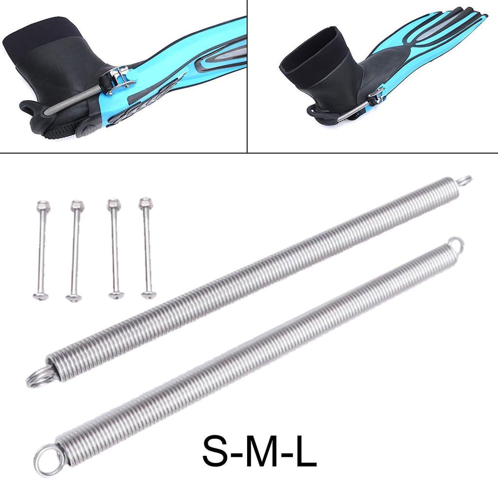 Diving Fin Straps Spring Screws Scuba Snorkeling Swimming Equipment Parts 22cm