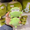 Cute flocking frog AirPods Pro Apple Bluetooth headset case 1/1/1/1st generation cartoon protective case
