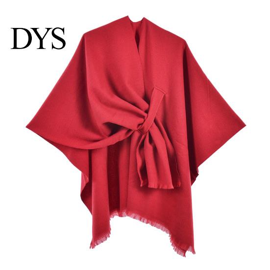 Sciarpa a tinta unita da donna Autunno Inverno Double Face Delicata sulla pelle per Imitazione Cashmere Sciarpa Versatile Cardigan