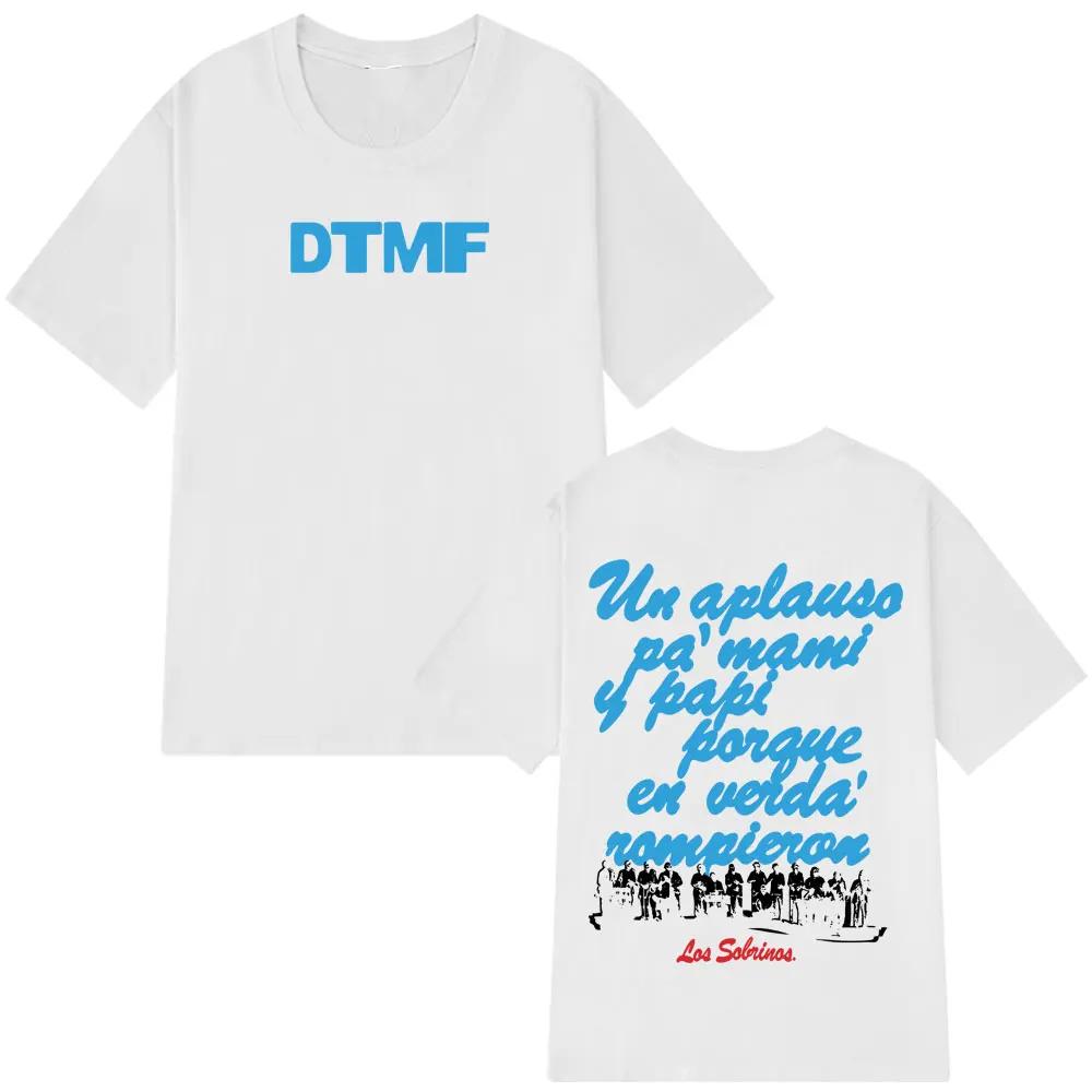 Piosenkarz Bad Bunny DTMF Album Trasa 2026 Graficzna Koszulka Męska Damska Moda Codzienne Koszulki Bawełna Wysokiej Jakości Koszulki Harajuku