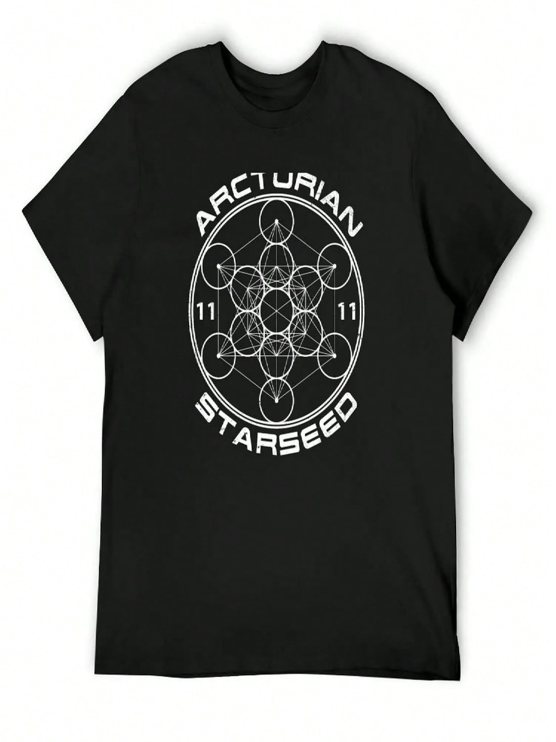 Arcturian Starseed Sacred Geometry T-Shirt Topping Sports Fans Graphic T Shirt Vintage unisexs Graphic T-Shirts Hip Hop S